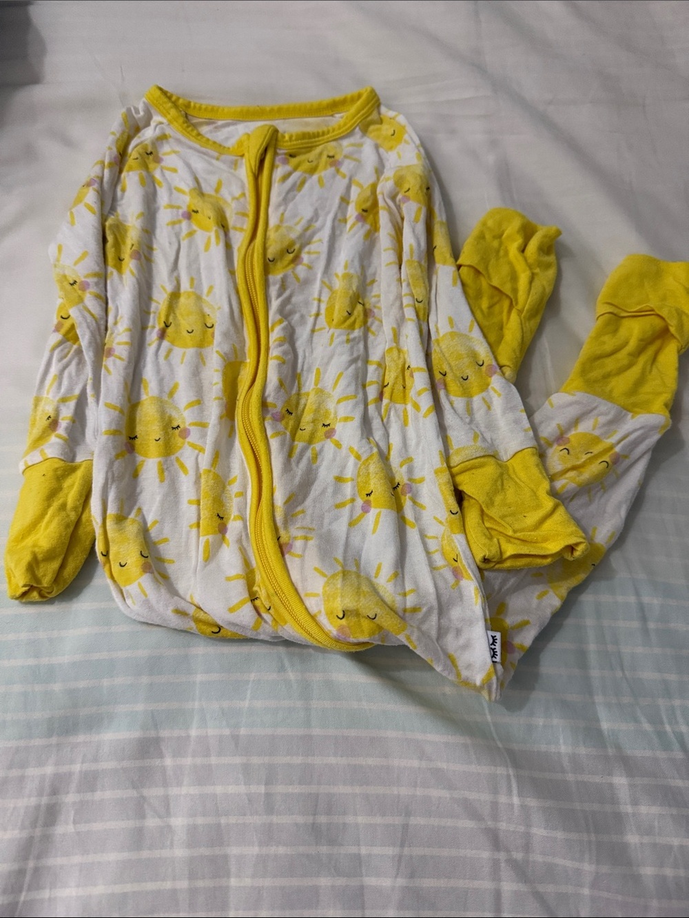 Little Sleepies Yellow Sun Print Pajama Set